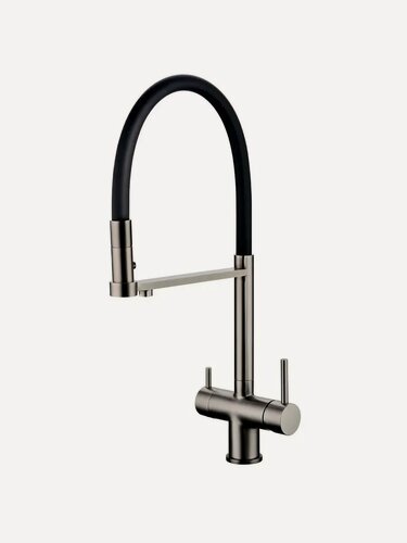 Изображение товара Смеситель для кухни с гибким изливом GB4095BG Графит