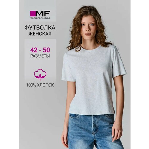 фото Футболка mark formelle для женщин, размер 164/170-100-106, серый