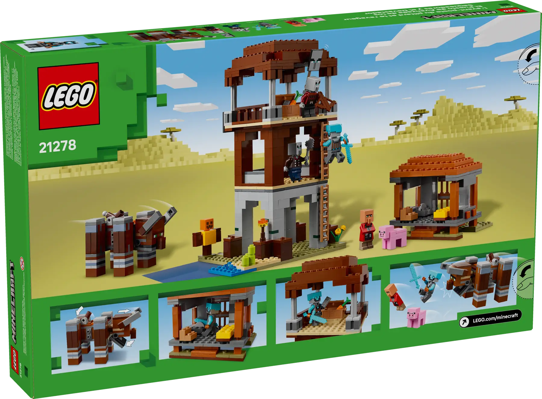 Конструктор LEGO Minecraft 21278 Аванпост мародёров, 665 дет. — фото 1