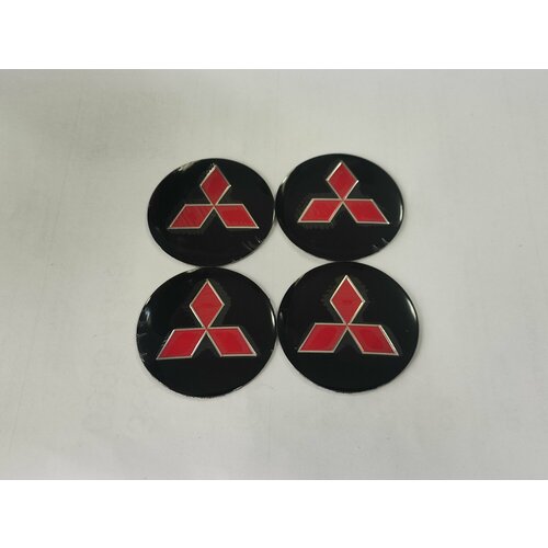 Наклейки на диски автомобиля Mitsubishi (d-56 мм)