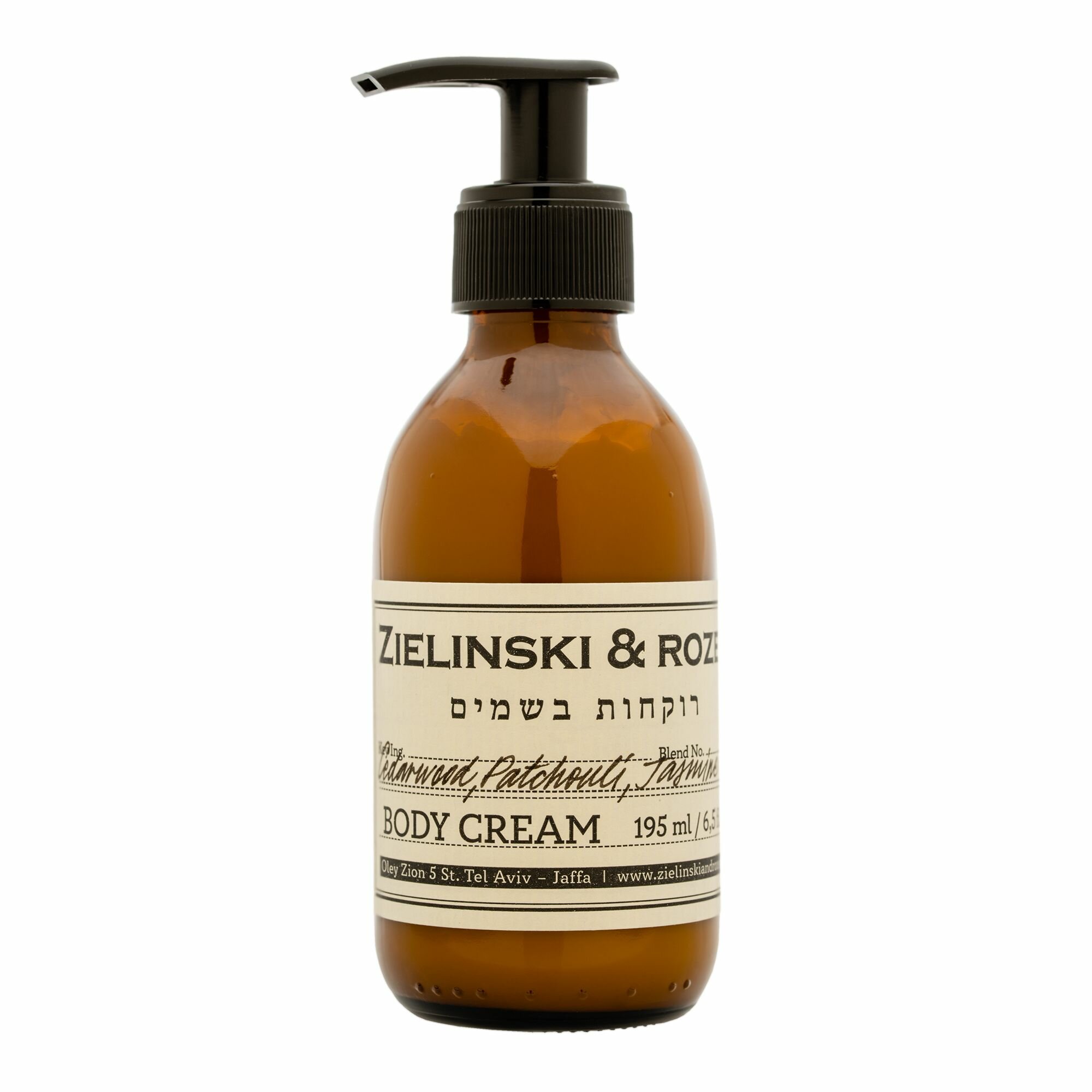 Zielinski & Rozen Крем для тела Кедр, Пачули, Жасмин (195мл)