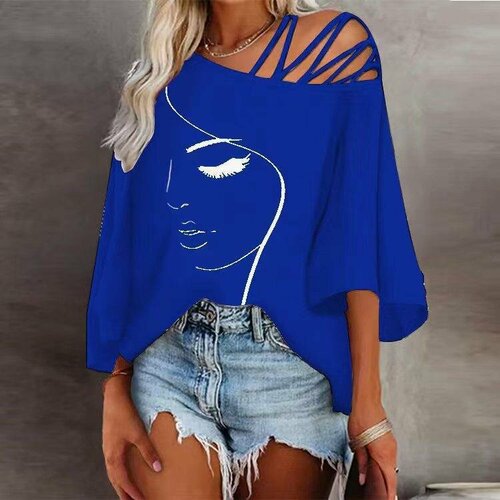 фото Футболка, 1 шт., размер xxl, blue no brand
