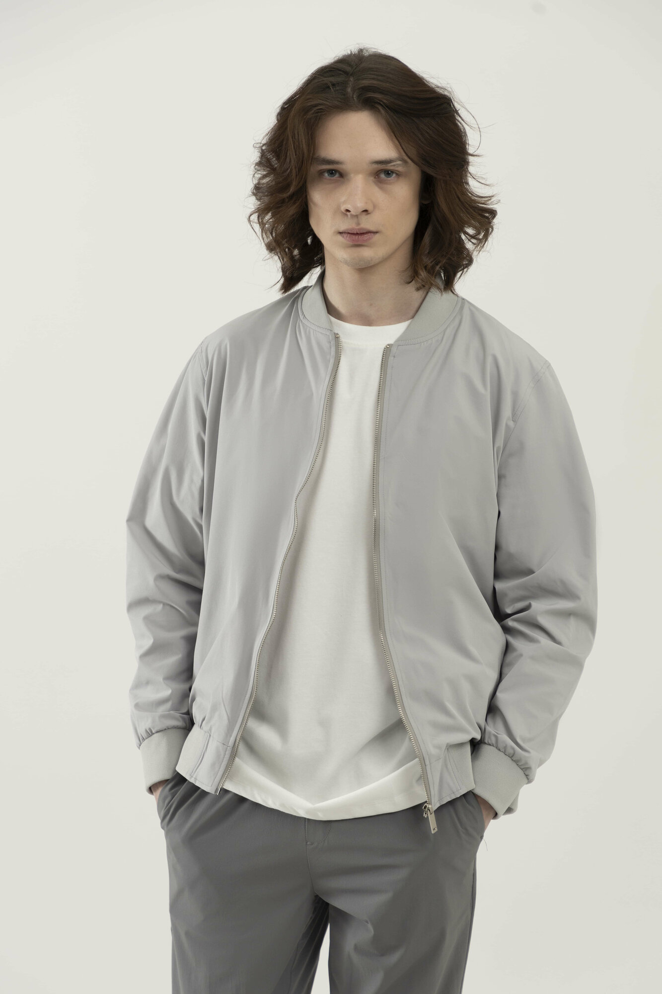 Ветровка TERRA PRO Бомбер, размер 2XL, light grey