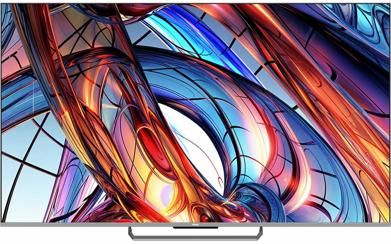 55" (140 см) Телевизор Haier 55 Mini LED, серый (Mini LED, 4K UltraHD, Wi-Fi, 120 Гц, Android TV)