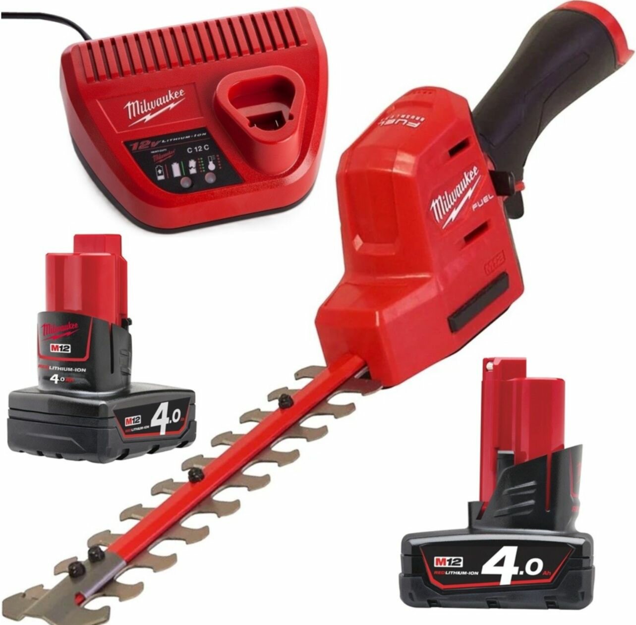 Аккумуляторный кусторез Milwaukee M12 FHT20-402 4933479676