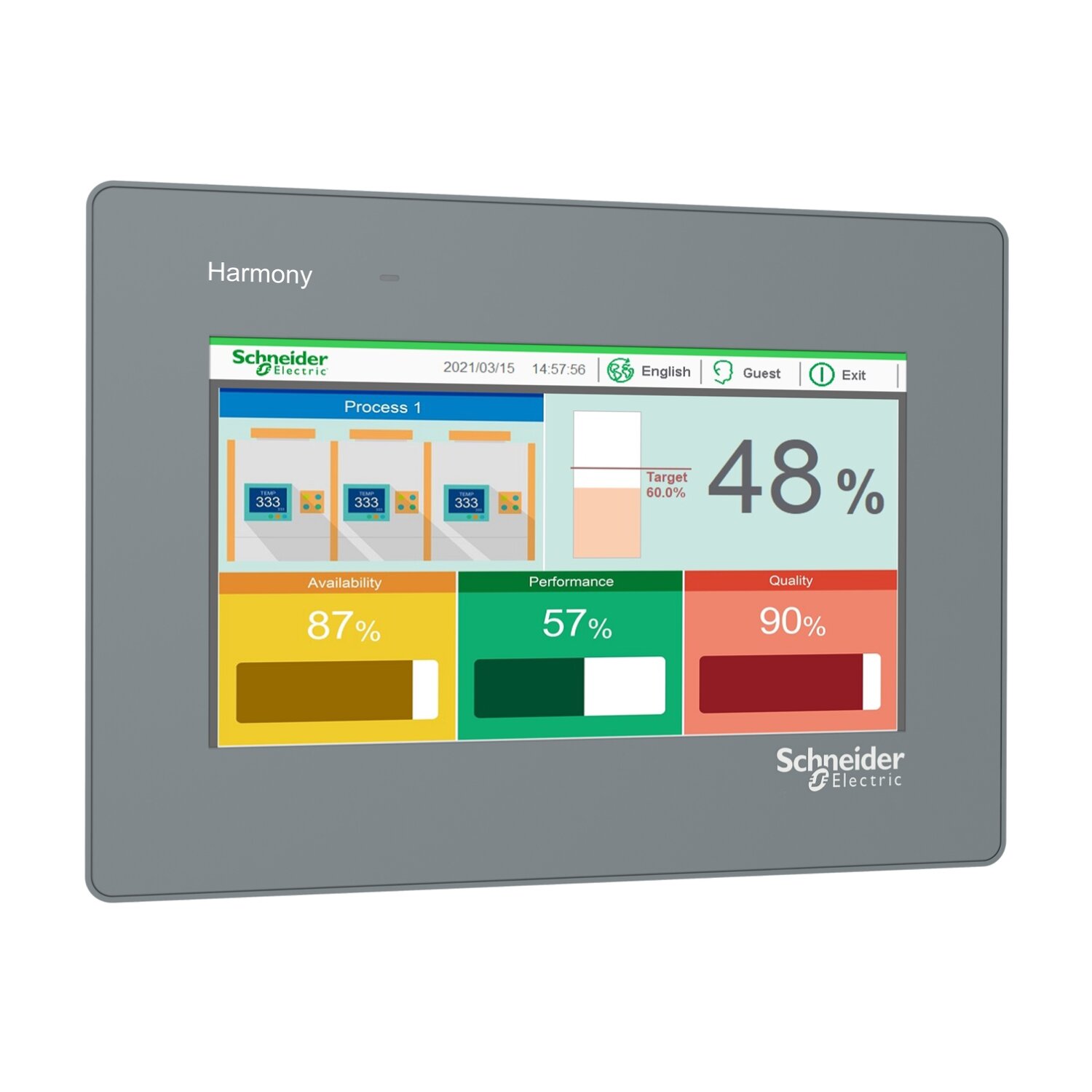 HMI 7" SE HMIET6400 LAN панель оператора для АСУ ТП