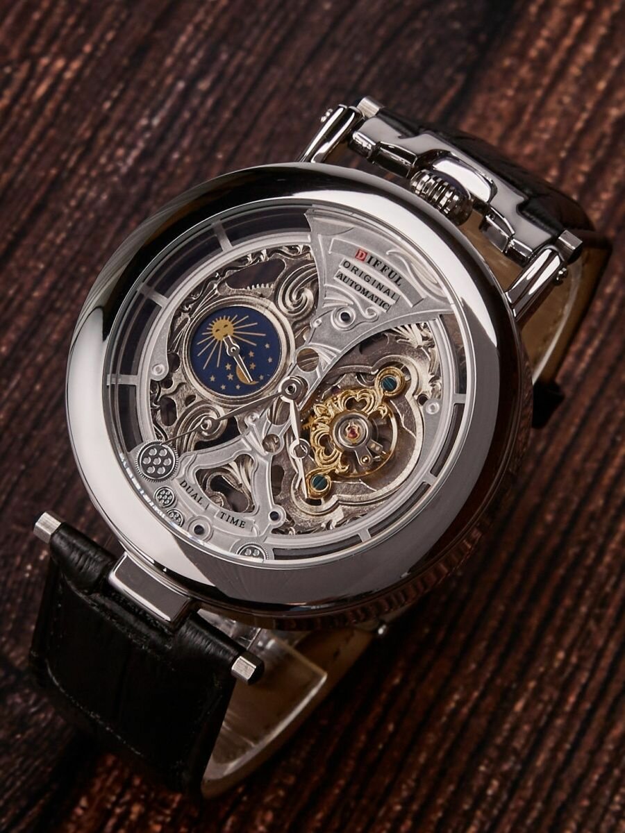 Наручные часы ШОПОГОЛИК, серебряный/золотой — фото 1