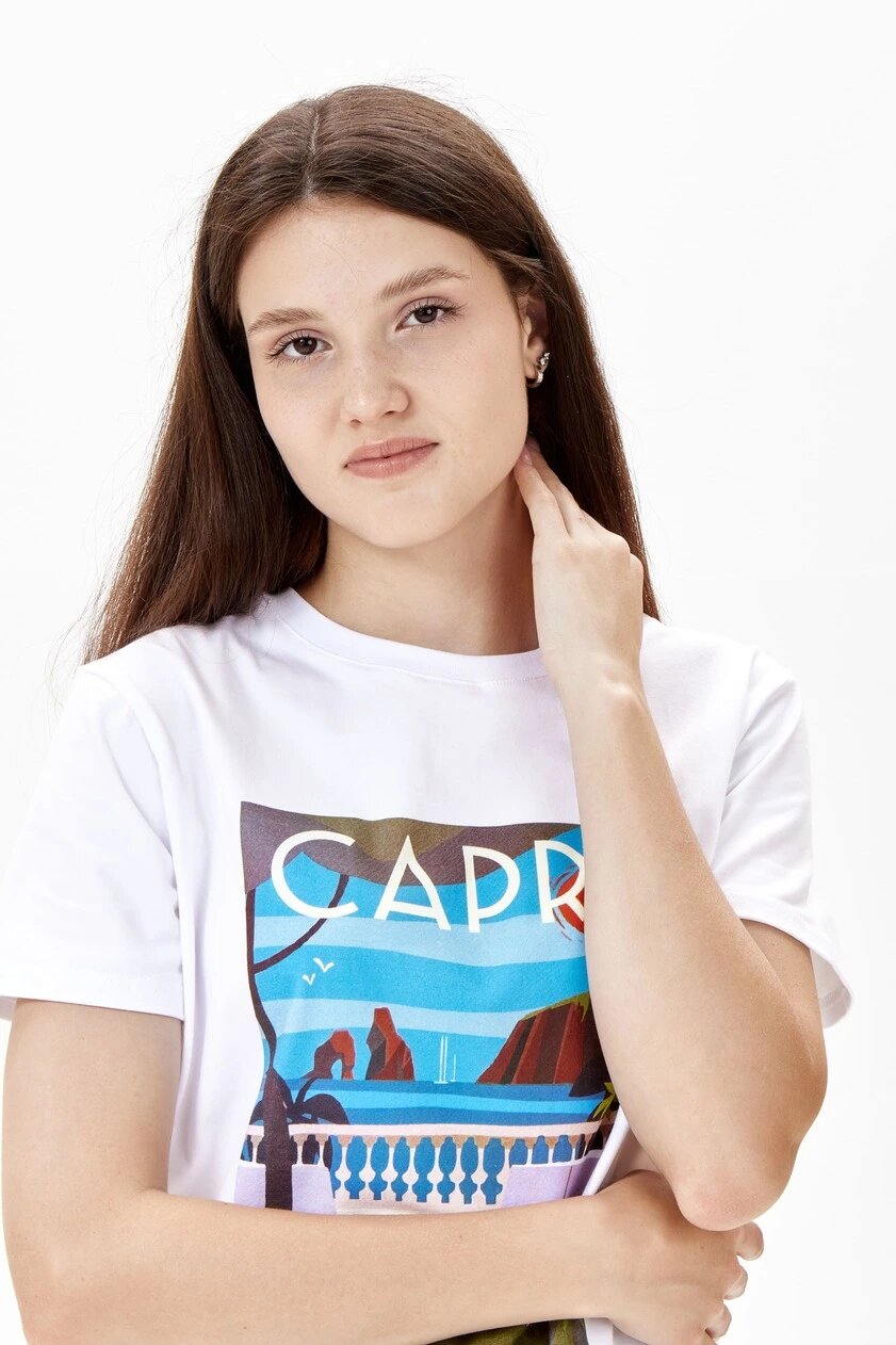 Футболка Selfie, размер S, белый — фото 1