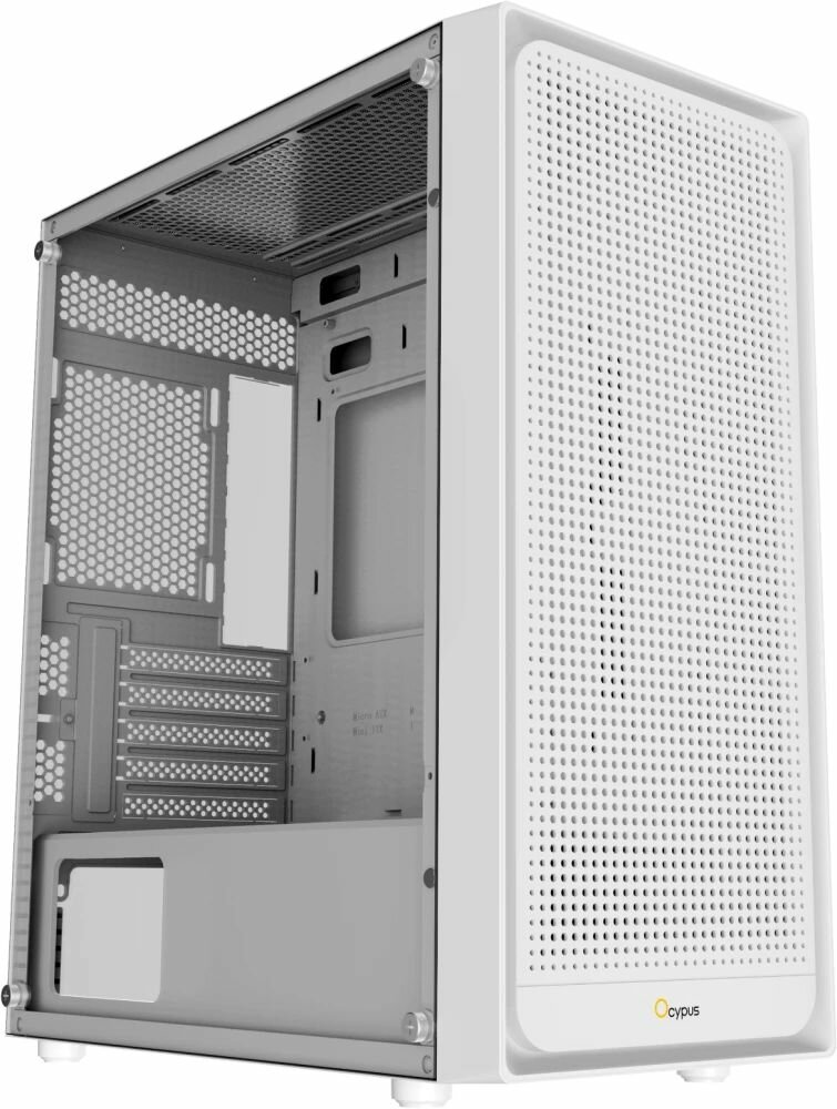 Корпус для ПК Case Ocypus Gamma C50 WH mATX white no PSU