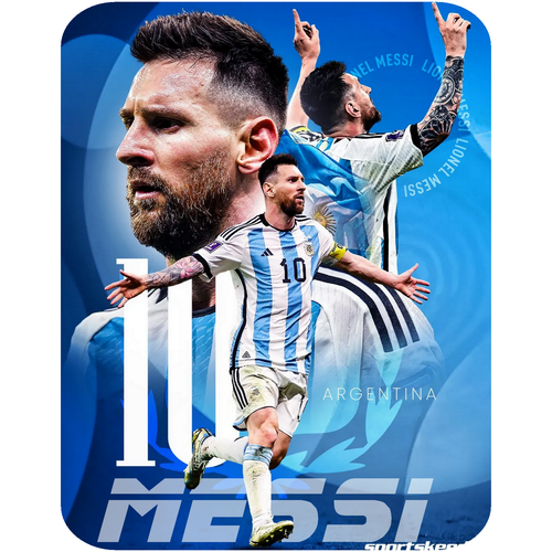 фото Магнит "лионель месси / messi". виниловый магнит на холодильник или на любую металлическую поверхность. 15х20 см