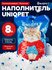 Наполнитель для кошачьего туалета силикагелевый впитывающий UNIQPET, 8л