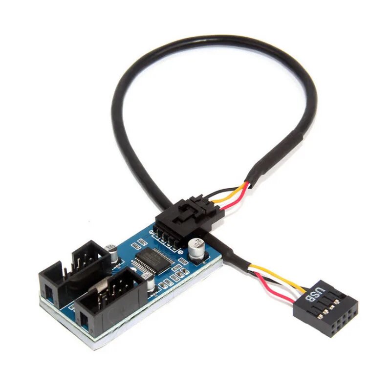 USB 2.0 разветвитель для материнской платы HTDTMTI 1 to 2 Ports