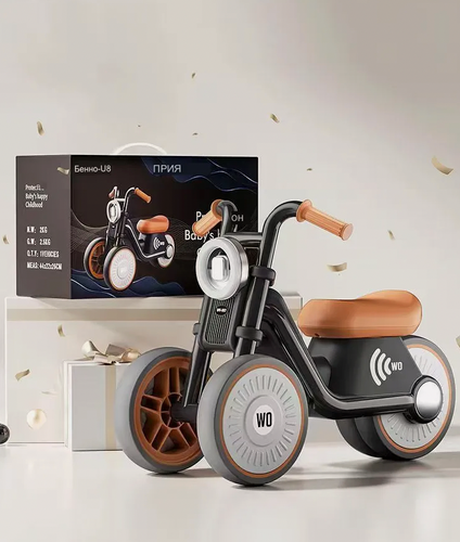 Изображение товара Мотоцикл Harley Prince Детский раздвижной балансир Twist Car для детей от 1 до 3 лет Без ножек, раздвижной автомобиль зеленого цвета + легкая музыка + бесшумное колесо