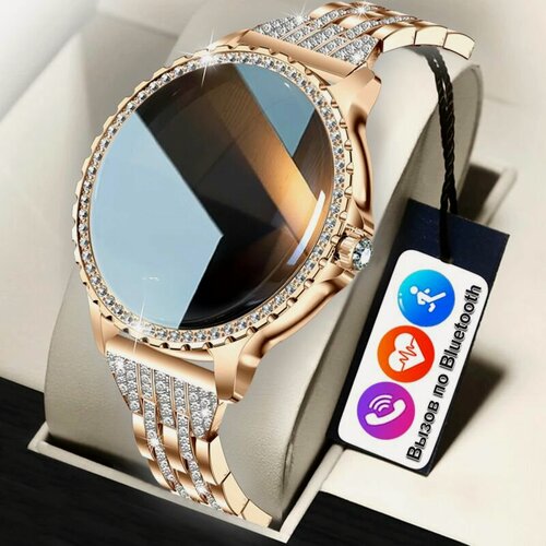 Изображение товара Женские умные часы с бриллиантами smart watch Premium 2025 для IOS Android водонепроницаемые