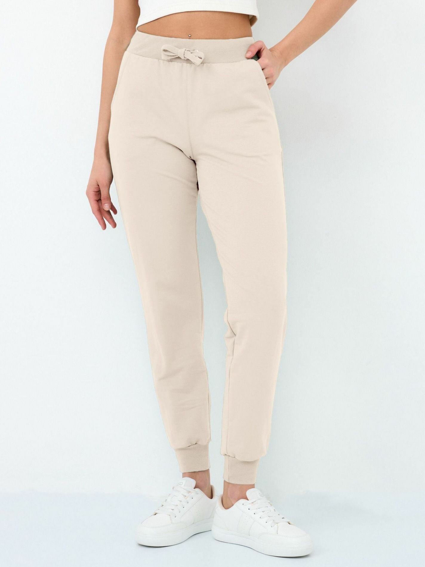 Брюки спортивные Laina, размер 46, бежевый — фото 1