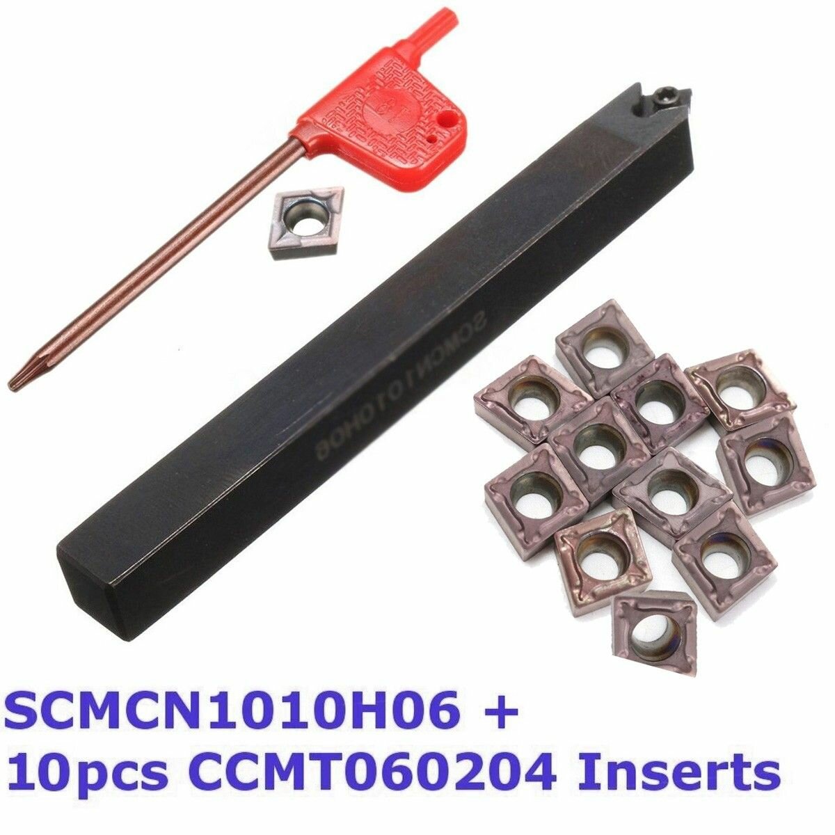 OZ-COAC-Токарные резцы SCMCN 1010H06-80 10 100 мм +10 шт CCMT060204 твердосплавные резцы