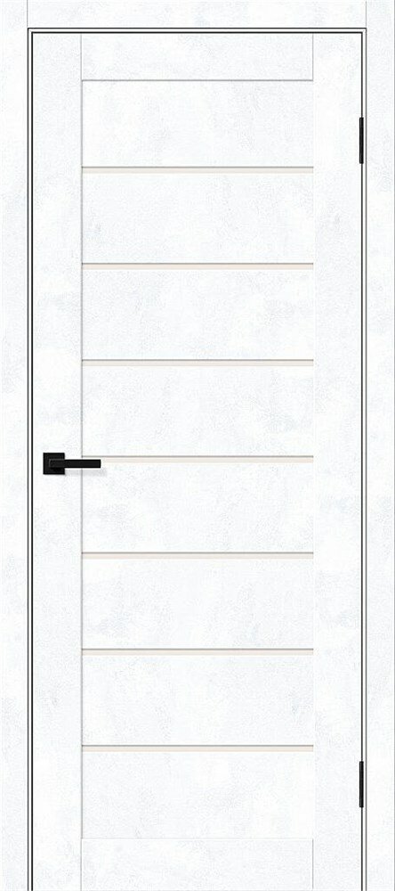 BRAVO Межкомнатная дверь 200*60 Браво-22 Snow Art / Magic Fog  Эко Шпон 200*60 Snow Art