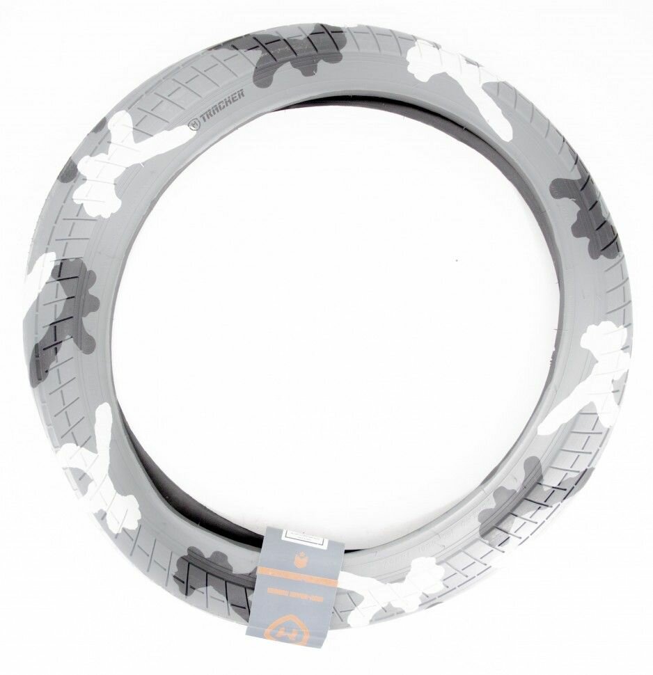 BMX Покрышка Mission Tracker сталь 2,40" 60psi (белый камуфляж / черный) арт: MN6710GCM