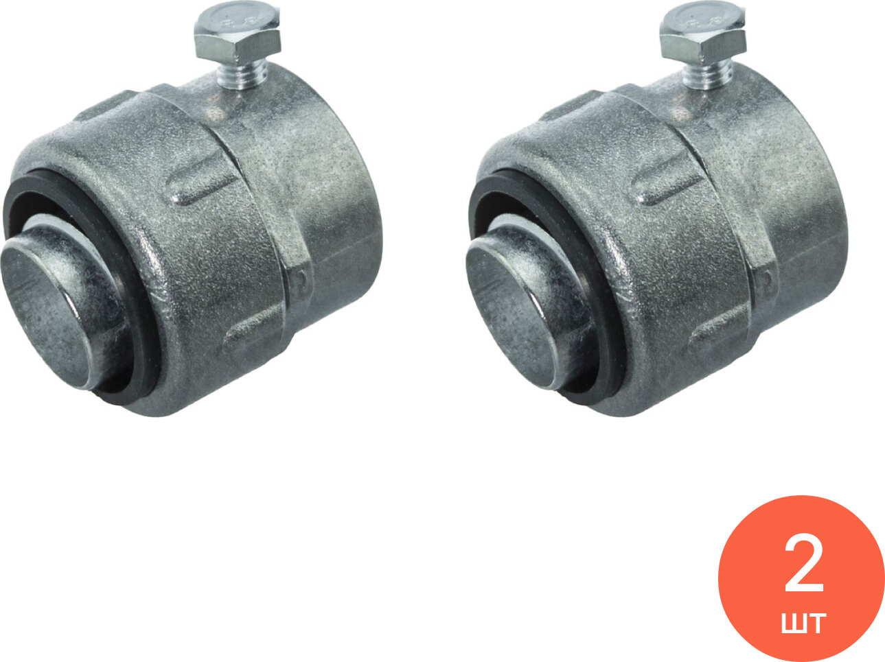 Муфта кабельная Гофроматик МТ-20 У2 рукав-труба цинковый сплав 25мм IP43 / электрика (комплект из 2 шт)