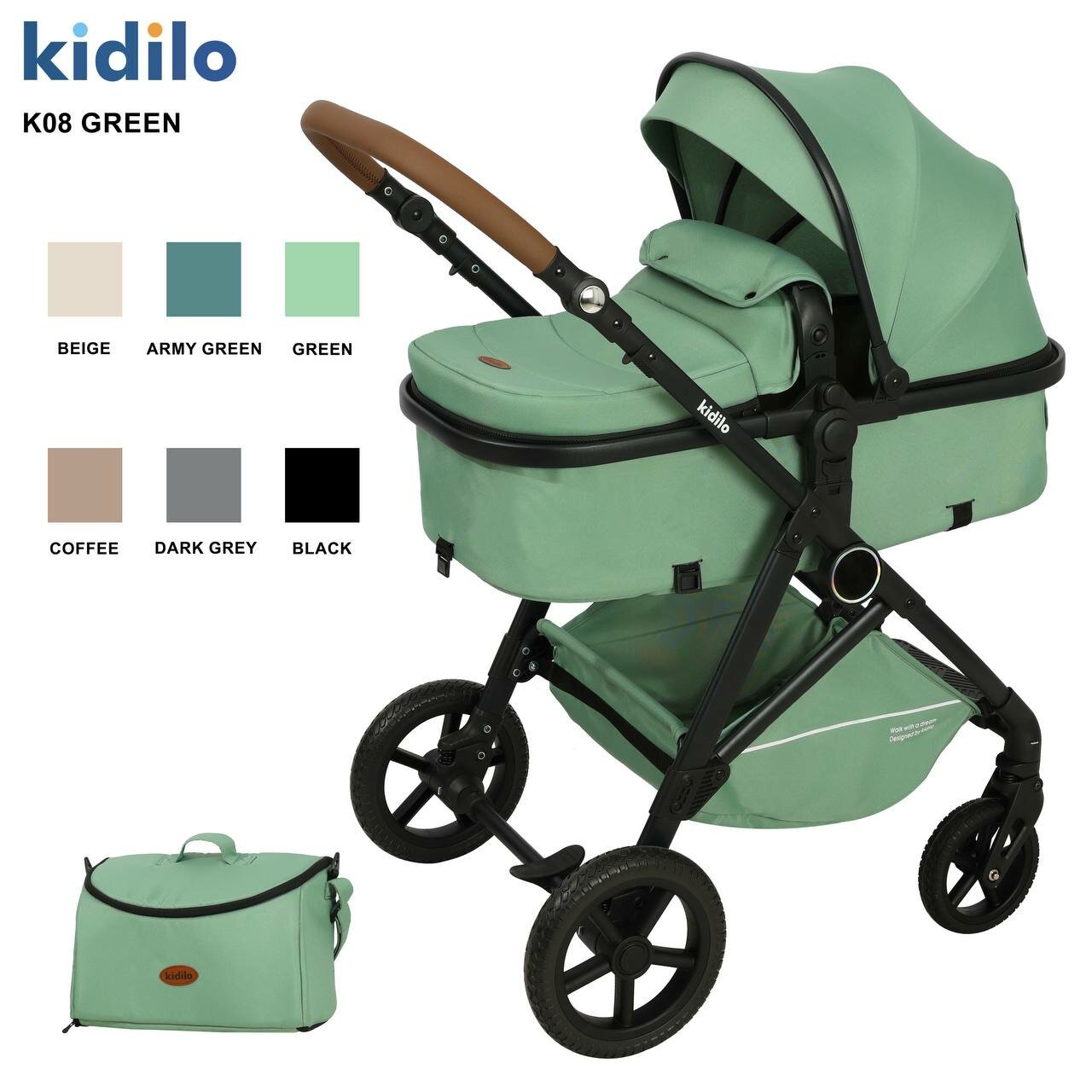 Коляска Kidilo K08
