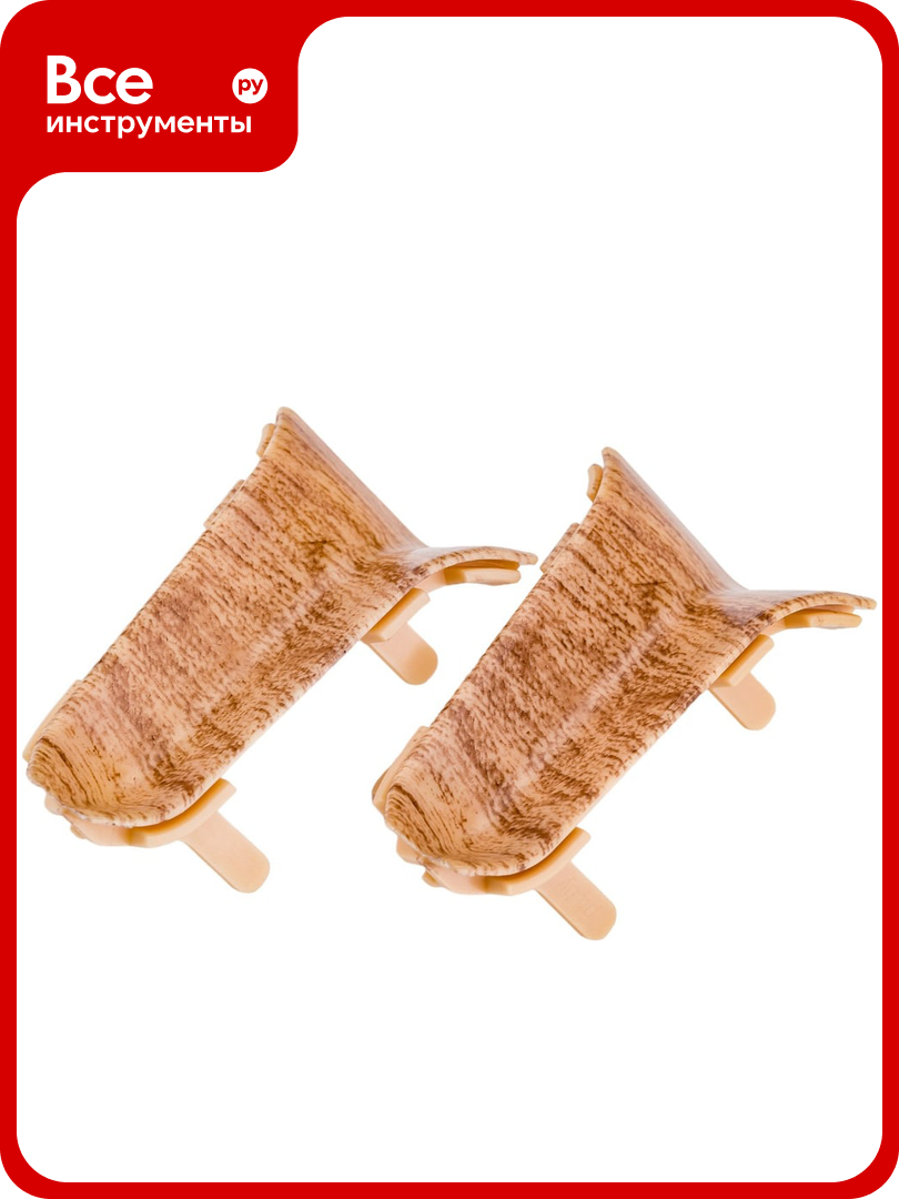 Угол внутренний для плинтуса Волшебная палочка ПВХ 58 мм 2 шт цвет 5807 УТ000072776