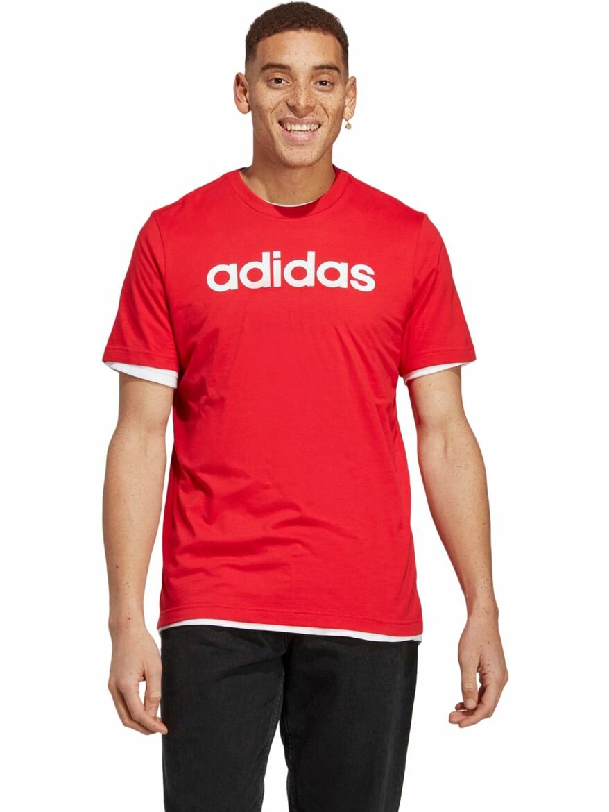 Футболка adidas Essentials Single Jersey Linear Embroidered Logo T-Shirt
