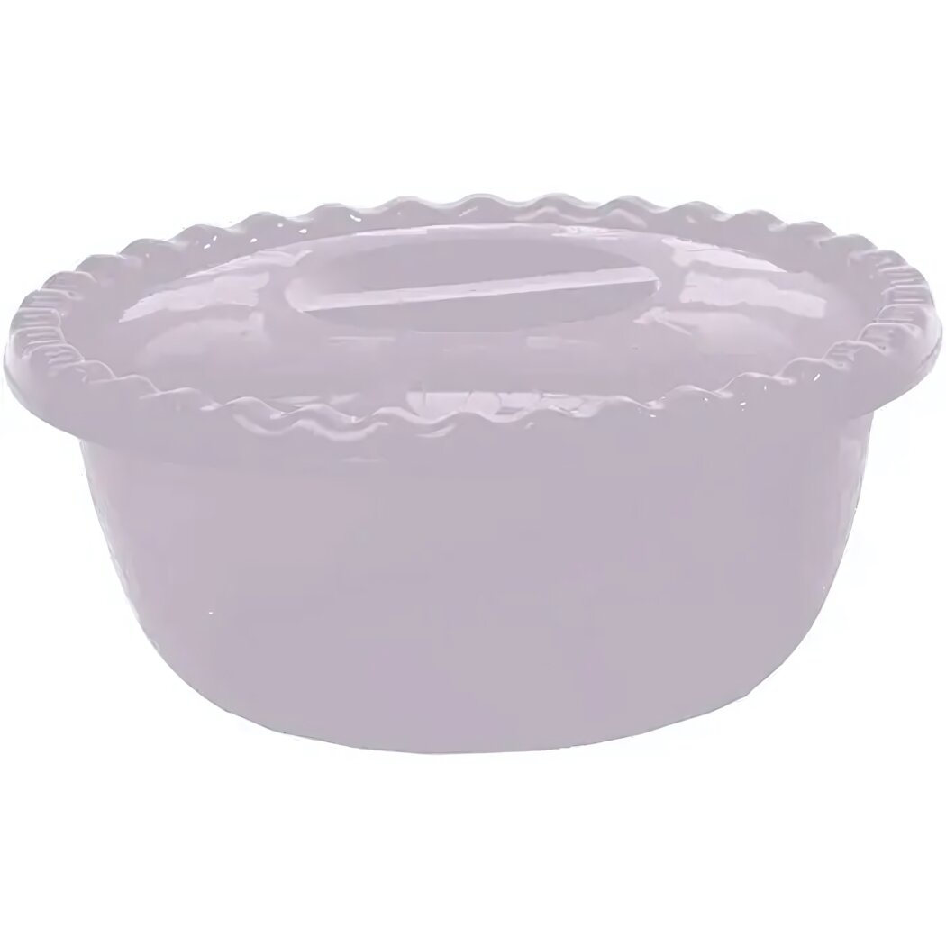 Миска пластиковая круглая 5л с герметичной крышкой цвет 