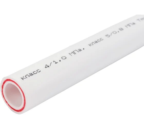 Труба Gigant PP-R белая армированная стекловолокном SDR 6 (PN 25) 20x3.4 мм 2 м GSG-7