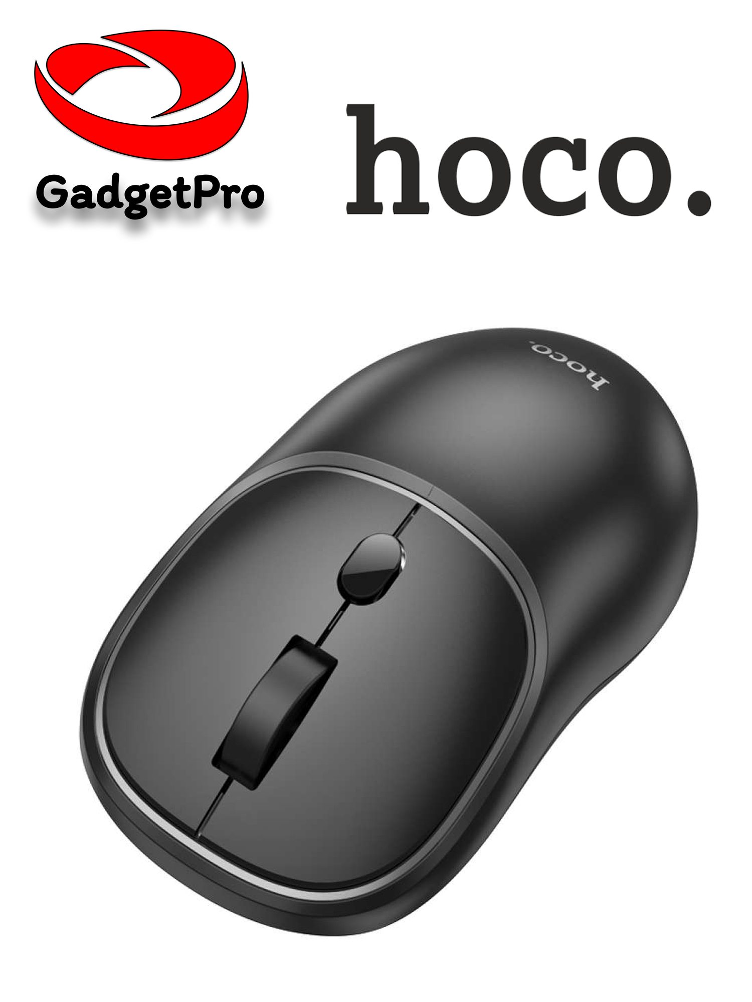 Беспроводная компьютерная мышь Hoco GM25 Royal, двухрежимная 2.4G + Bluetooth 3.0/5.2, 800–1600 DPI, 4 кнопок Чёрный — фото 1