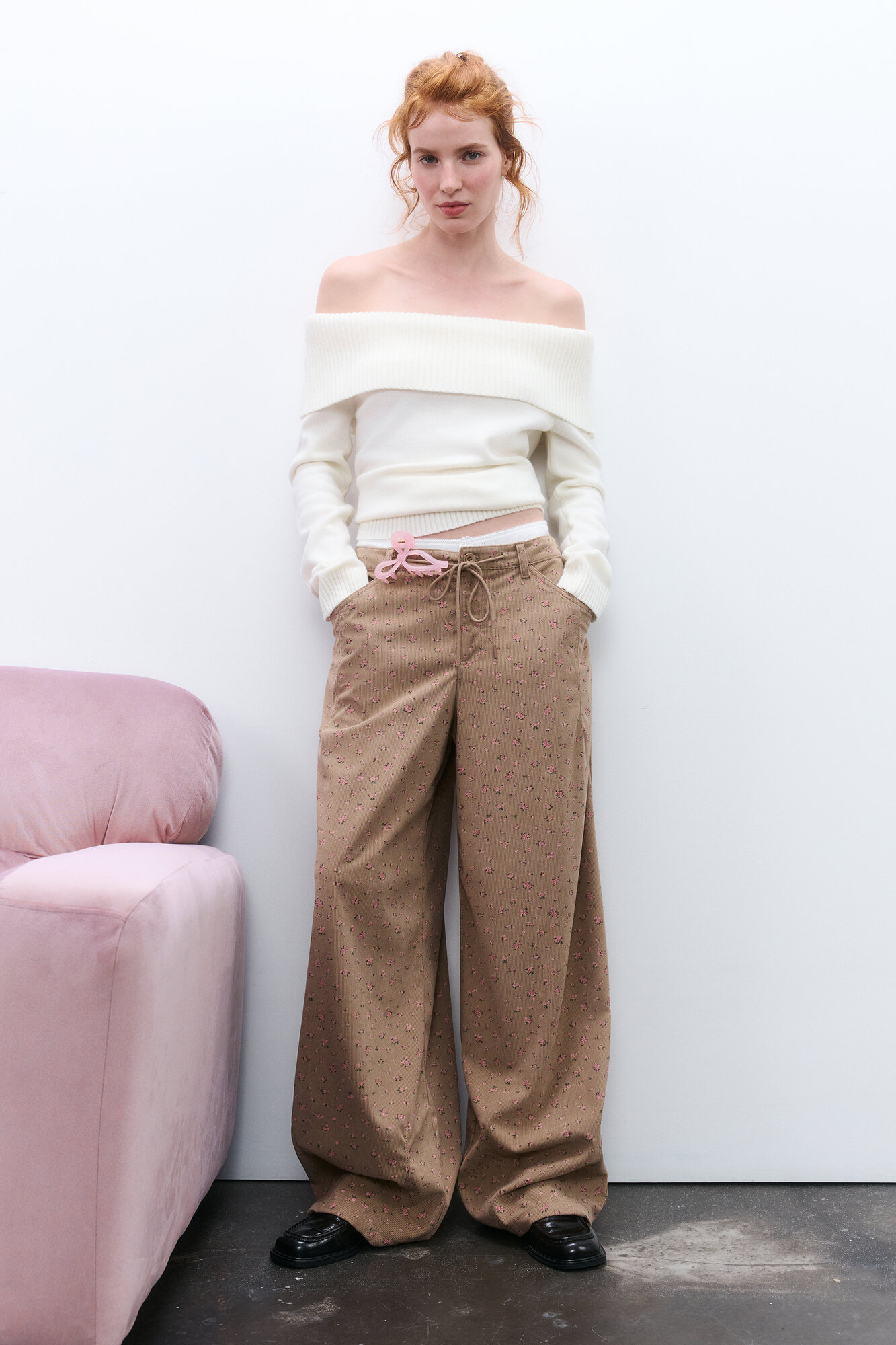Брюки Befree Young Casual, размер XS/170, коричневый