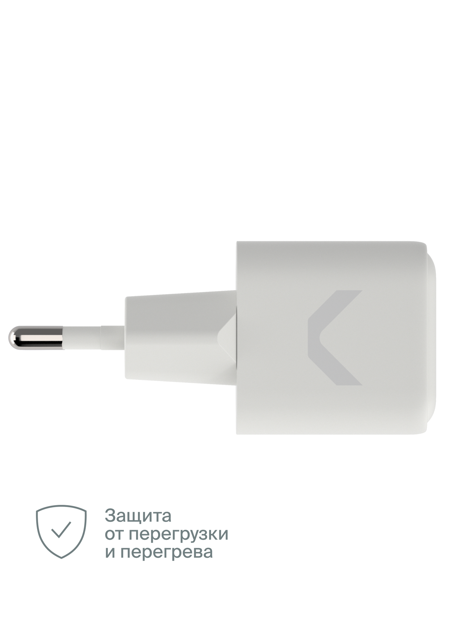 Быстрое зарядное устройство COMMO Core 20 USB-C, 20 Вт, Белый — фото 1