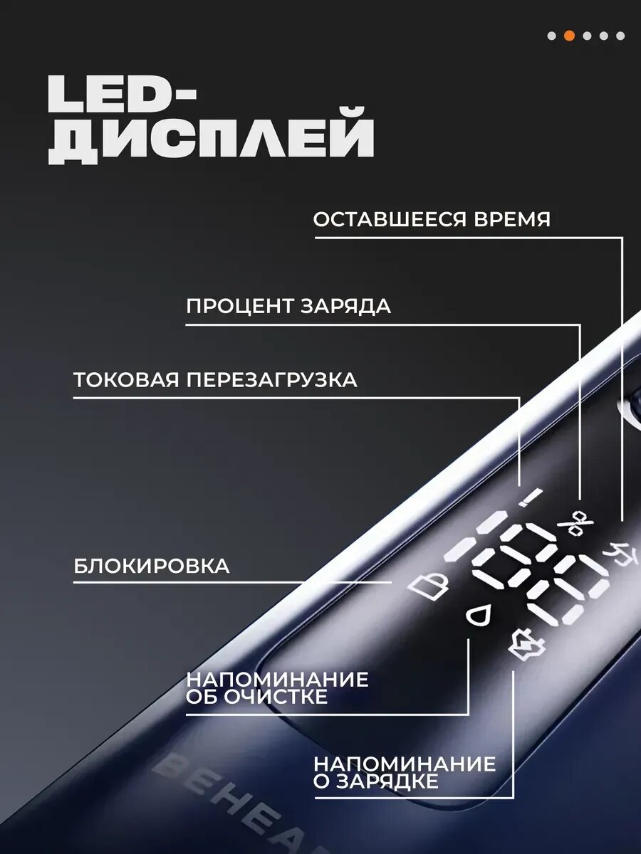 Картинки Электробритва XIaomi Beheart G500, роторная, влажное и сухое бритьё, голубая