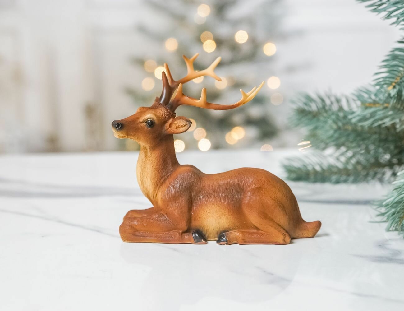 Декоративная фигура олень тунор полистоун 15 см Edelman 1162850