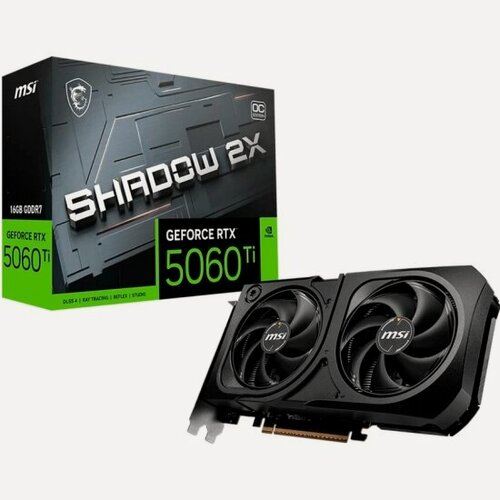 Изображение товара Видеокарта Msi GeForce RTX 5060 Ti SHADOW 2X OC PLUS 16G