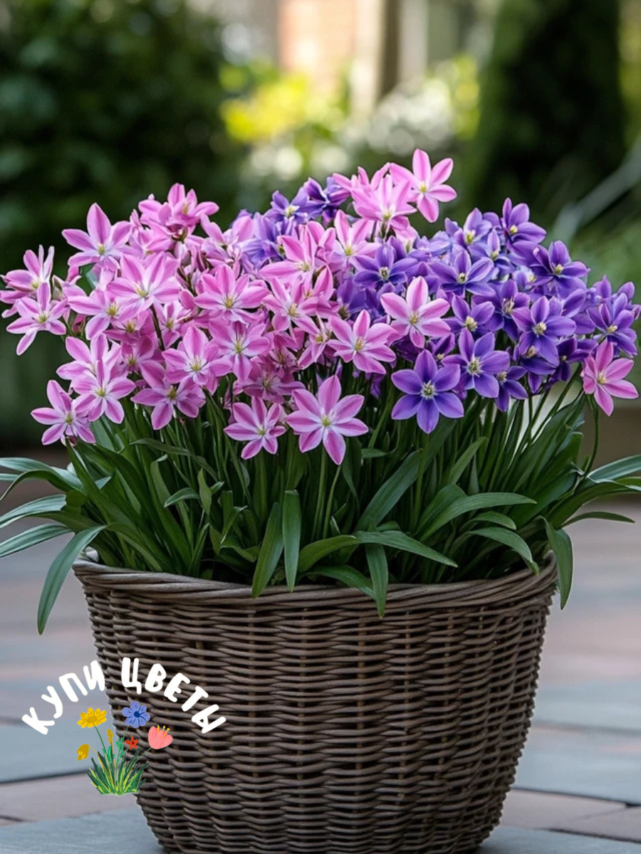 TWIN Хионодокса Forbesii Rosea 5 шт / Luciliae Violet Beauty 5 шт ( 10 луковиц )