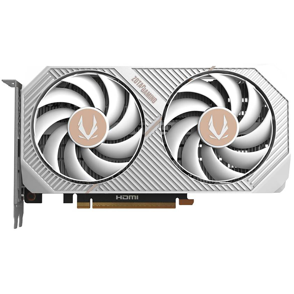 Видеокарта Zotac RTX5060 TWIN EDGE OC WHITE ED 8GB GDDR7 128bit 3xDP HDMI 2FAN MEDIUM PACK — фото 1