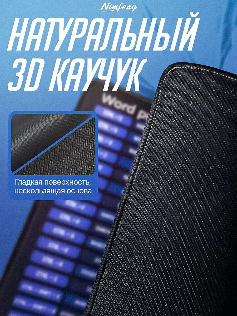 Игровой коврик для мышки маленький с рисунком word — фото 1