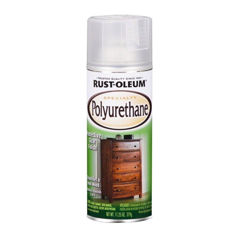 Полуматовый полиуретановый лак Rust Oleum Polyurethane Spray 319 гр 7872830