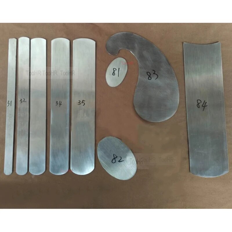 Утолщенный изогнутый скребок для шкафа прямоугольный скребок для деревообработки набор скребков для карточек конический нож шлифовальный станок для гладкой древесины столярные инструменты B set