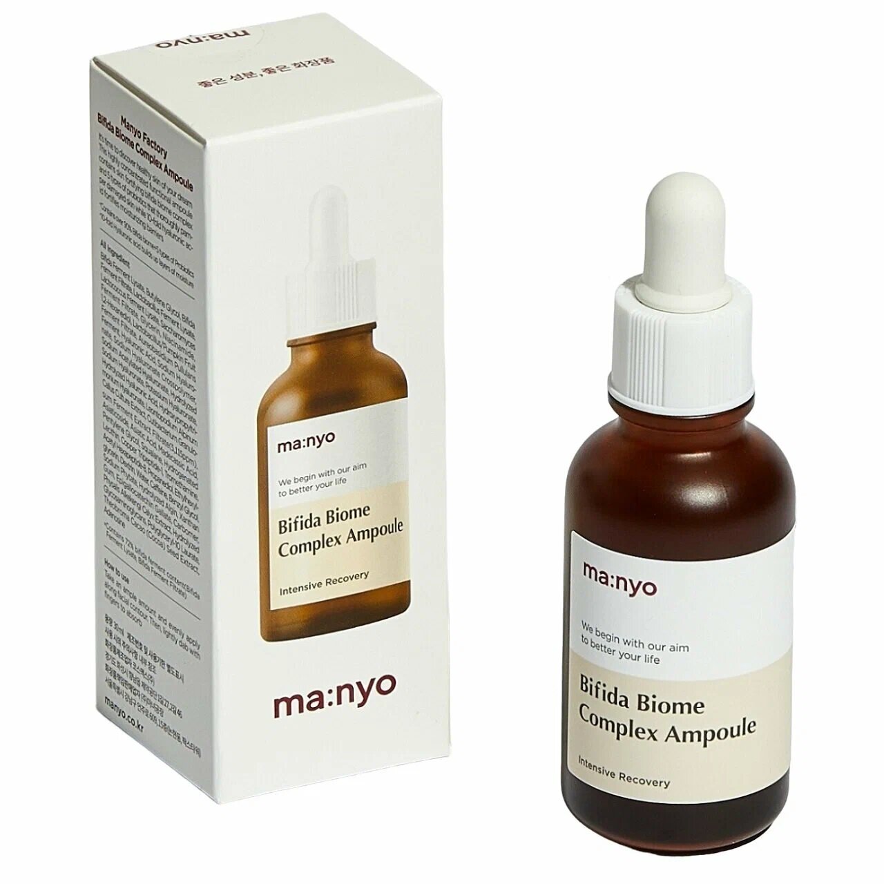 Эссенция для лица с бифидобактериями Manyo Factory Bifida Biome Complex Ampoule , 30 мл