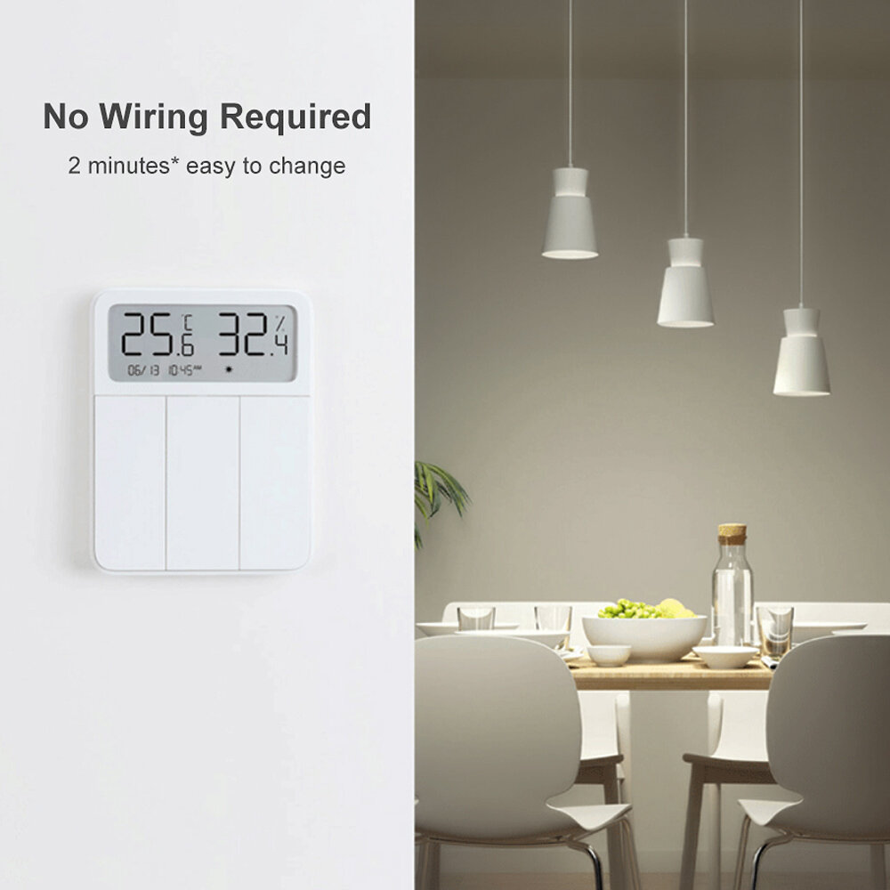 Картинки Умный выключатель Xiaomi Mijia с датчиком температуры