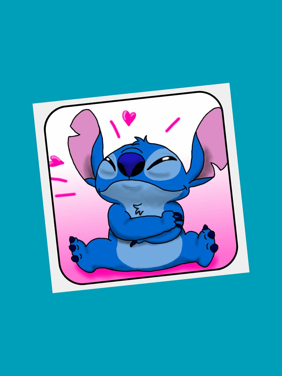 3D наклейка "Стич" на телефон 3D наклейка "Стич" на телефон.