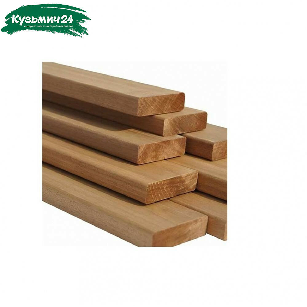 Полок для бани сорт А Липа термодревесина 25х90х1600 мм