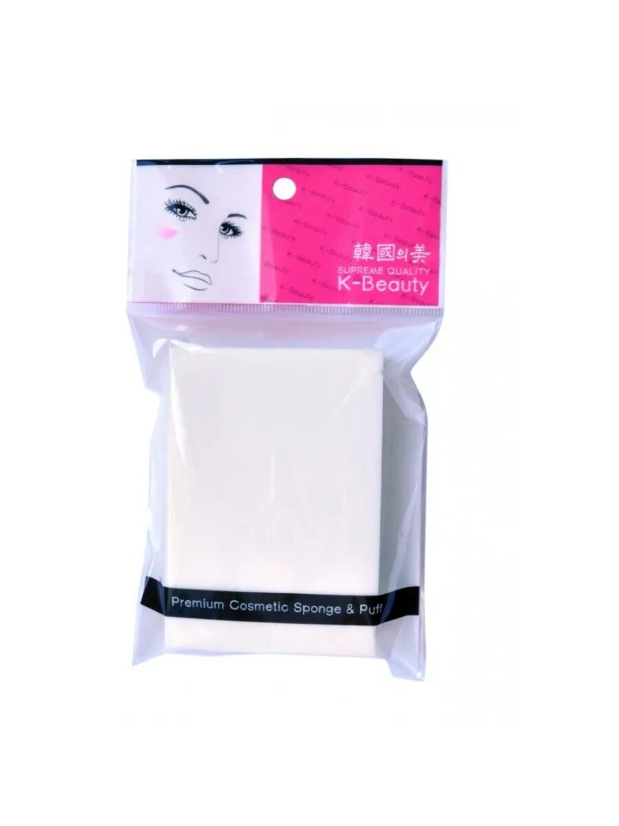 Спонж косметический в индивид упак Прямоугольник 8 сегм