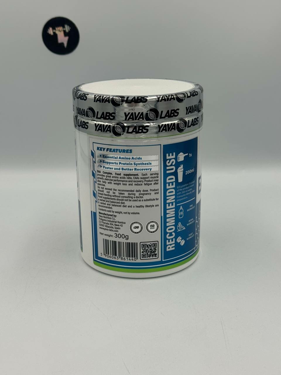 Аминокислоты Yava Labs "EAA Complex", 300 г, со вкусом Яблоко — фото 1