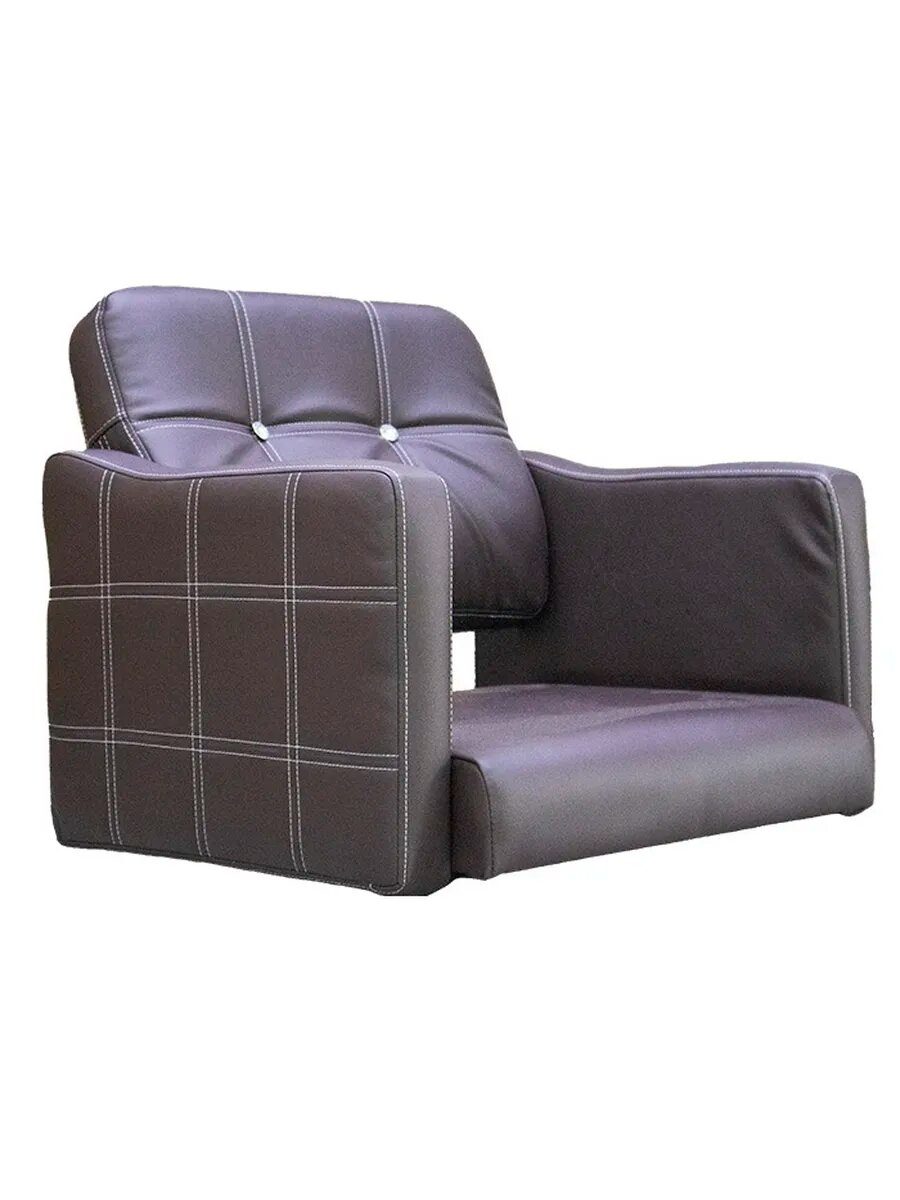 Кресло парикмахерское A-01КОР NEW под гидравлику коричневое