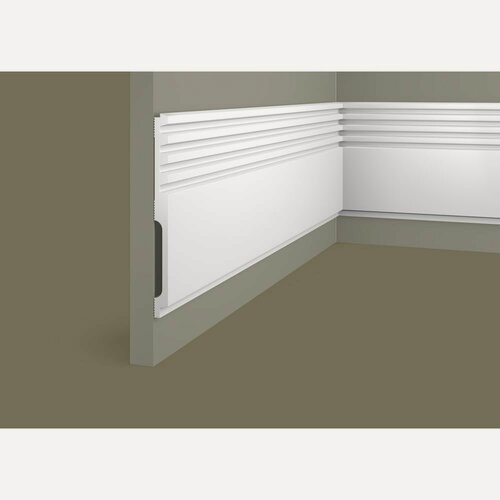 Изображение товара Стеновая панель Cosca Decor "RP019", влагостойкая, белая, матовая, 280 см x 15,6 см x 1,2 см