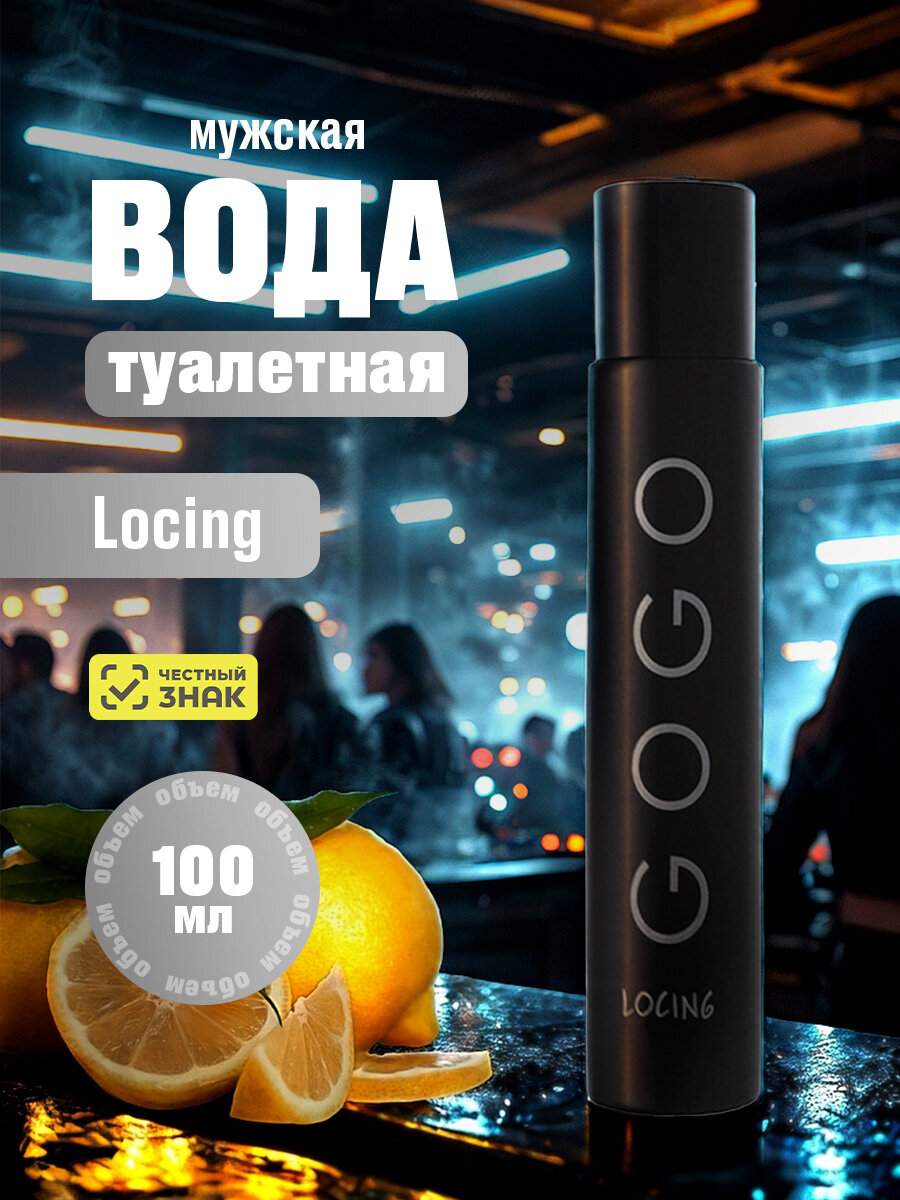 Туалетная вода GO GO мужская Locing пряно древесный аромат 100мл