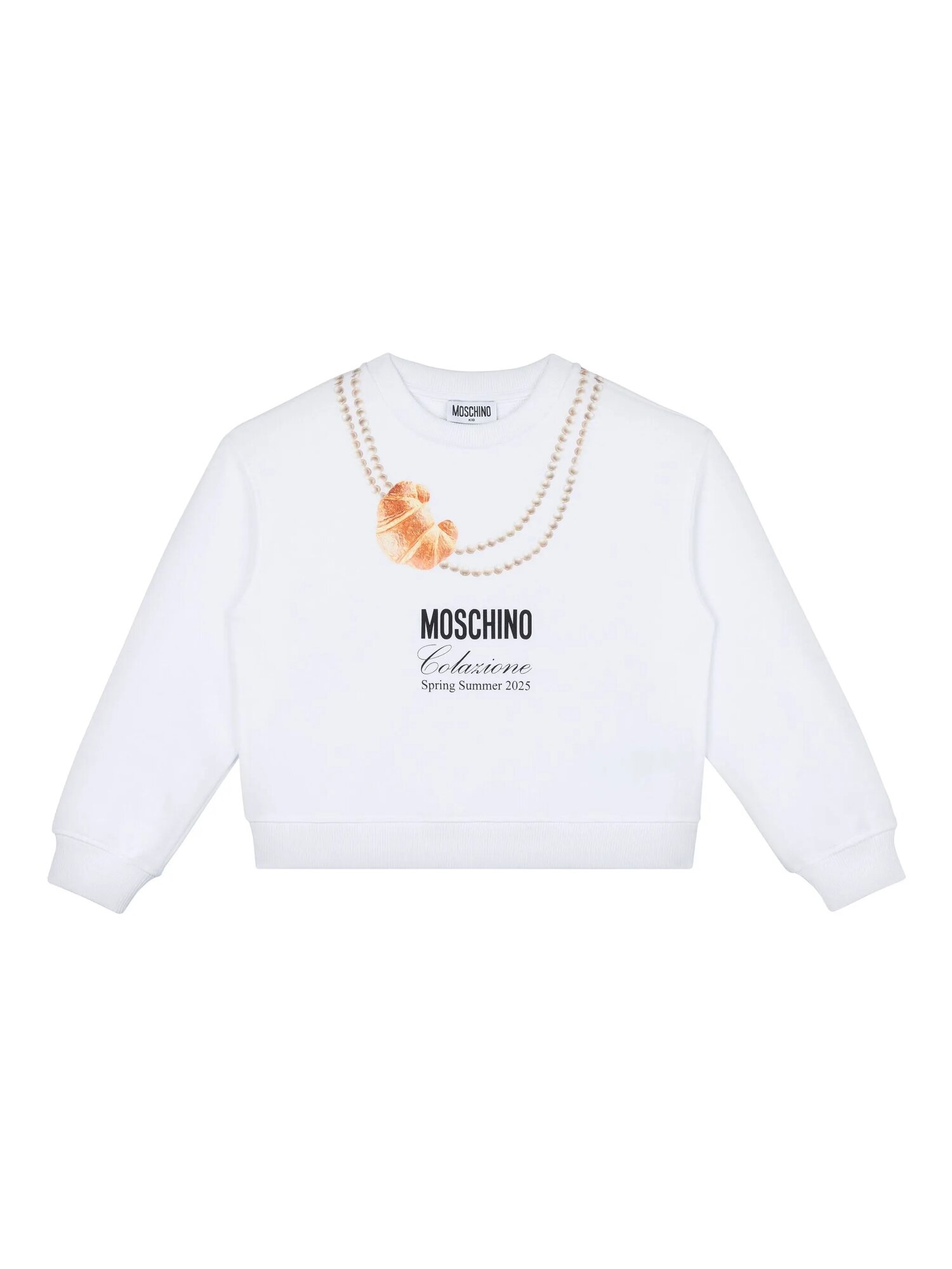 Толстовка MOSCHINO, размер 8 лет, белый