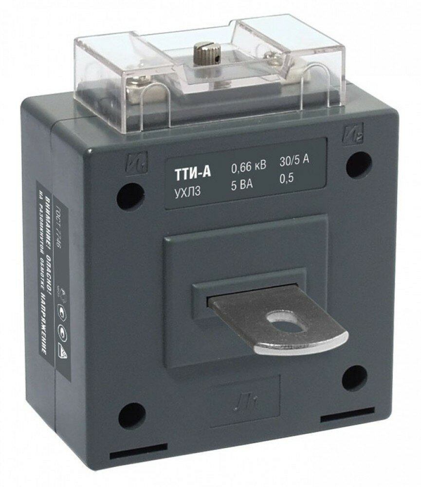 IEK Трансформатор тока ТТИ-А 75/5А 5ВА класс 0,5S ITT10-3-05-0075, 2013г.